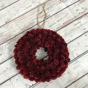 Small Rustic Pine Cone‎ Wreath Center Piece